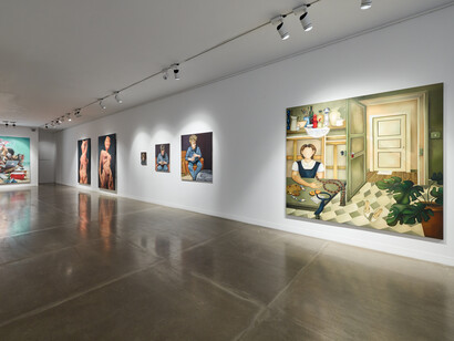 Installation View, Contemporary Figuration: Between Body & Metaphor, 2023. Courtesy of JD Malat Gallery
