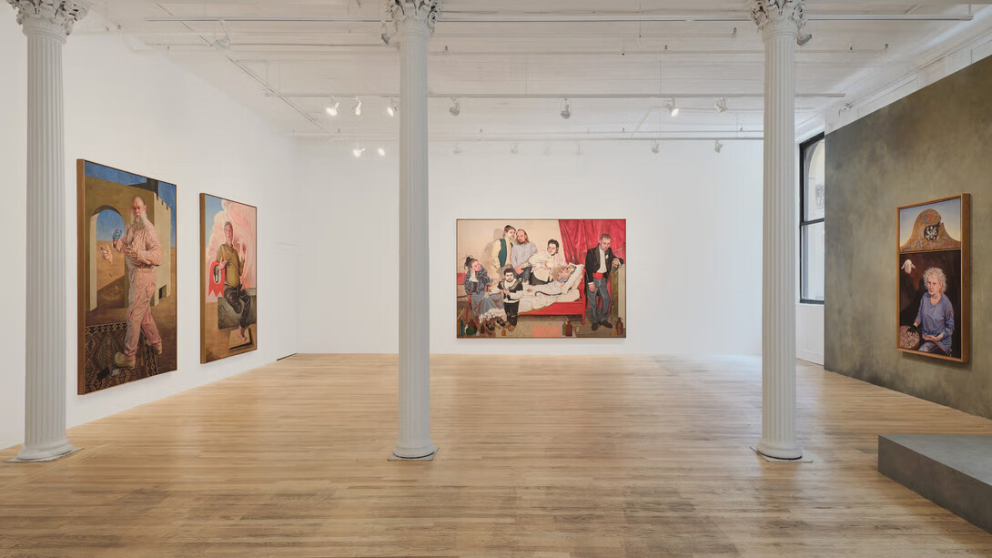 Kati Heck, Dear cobalt monsters, exhibition view. Courtesy of Bortolami Gallery