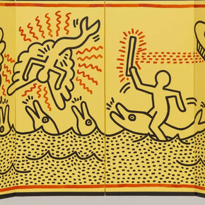 Keith Haring, Untitled (detail), 1983. Courtesy of Crystal Bridges Museum 