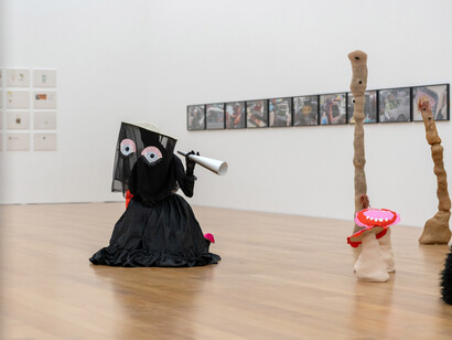 On the street, exhibition view. Courtesy of Kunstmuseum Liechtenstein