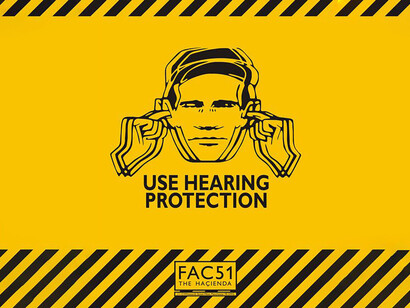 Poster Design for the Hacienda, Manchester © Peter Savile, 1982