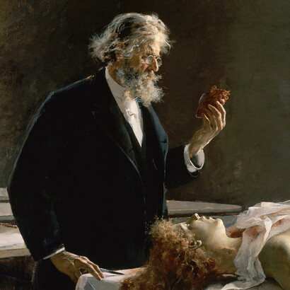 Sección de «¡Y tenía corazón! (La autopsia)» (1890), E. Simonet