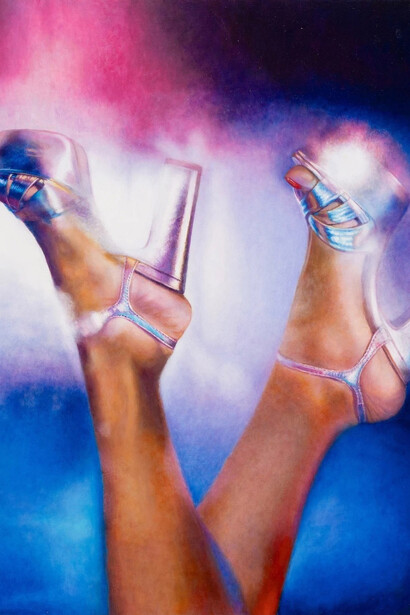 Marilyn Minter, After Guston, #25 (Shoe) (detail), 2024. Courtesy of Gavlak Gallery