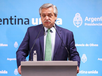 Alberto Fernández, presidente de Argetina en la VII Cumbre de la CELAC celebrada en Buenos Aires, Argentina