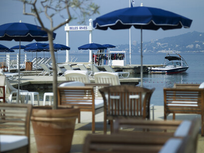 Vue de la plage de sable