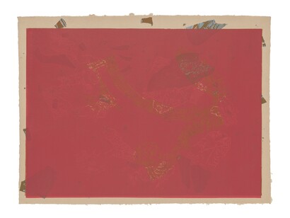 Mariana Castillo Deball,
from the series "Cada cosa es Babel 7", 2023,
signed and dated,
unique print on handmade paper,
56.5 x 76.5 cm,
22 1/4 x 30 1/8 in. Courtesy of the artist and Mendes Wood DM