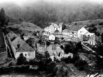 Fotografía antigua de la fábrica