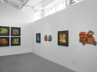 Jeremy Fish: The Spirit Animals. Courtesy of Jonathan LeVine Projects