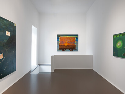 Zisis Bliatkas, Forecasting, days as surfaces, exhibition view. Courtesy of Rebecca Camhi Gallery
