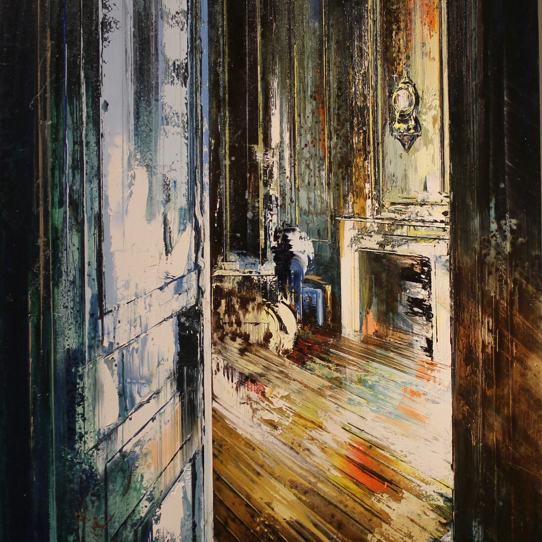 The Clock, 2016, oil on canvas, 122 x 92 cm, John Monks. Courtesy of Long & Ryle Gallery

