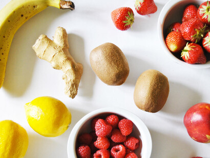 Piccole quantità di cibi vitaminici