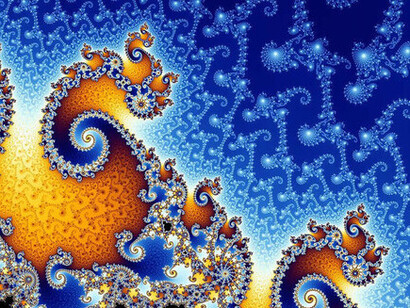 Fractal Mandelbrot, el más estudiado de los fractales. Lleva su nombre por el matemático Benoit Mandelbrot, 1924-2010