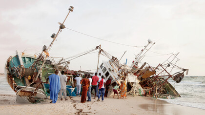Dawit Petros - Act of Recovery (Part I), Nouakchott, Mauritania from The Stranger’s Notebook, 2016. Archival color pigment print, 20 x 26 inches. Image courtesy the artist and Tiwani Contemporary, London