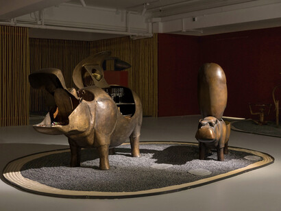 Les Lalanne, A living landscape, exhibition view. Courtesy of Ben Brown Fine Arts 