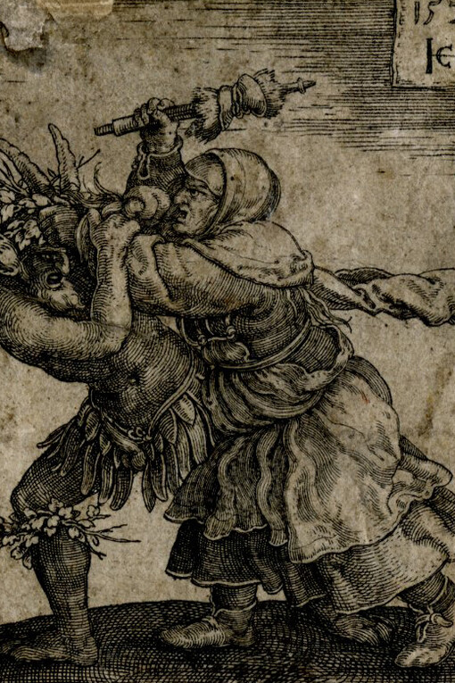Il Sabbah delle streghe in un'antica incisione