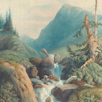 The Rockies and The Alps. Courtesy of Newark Museum