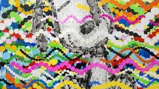 Tom Everhart, "Big Poppa", Artist's inspiration: Jean-Michel Basquiat