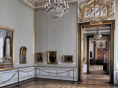 Italian Renaissance Art, Exhibition view. Courtesy of The State Hermitage Museum