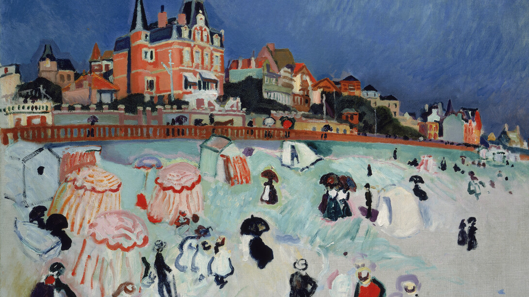 Raoul Dufy, La playa de Sainte-Adresse, 1906, óleo sobre lienzo, 76 x 97 cm, Arp Museum Banhof Rolandseck / Sammlung Rau für UNICEFF ©Peter Schälchli, Zürich ©Raoul Dufy / VEGAP / Madrid, 2015