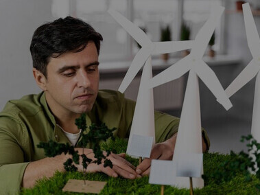 The visionary at the forefront of our eco-friendly wind power project, transforming cities sustainably with solar panels