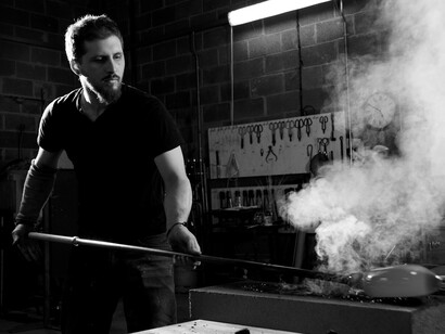 Glass blowing at London Glass Blowing, Image Courtesy of Ester Segarra