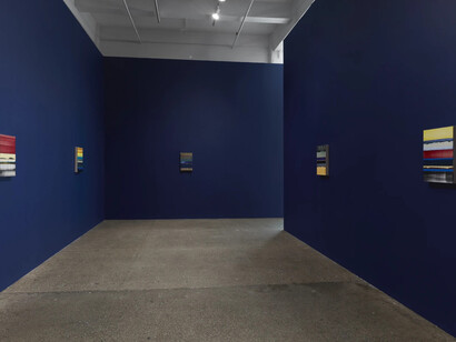 Juan Uslé, Cien días de abril, exhibition view. Courtesy of Galerie Lelong