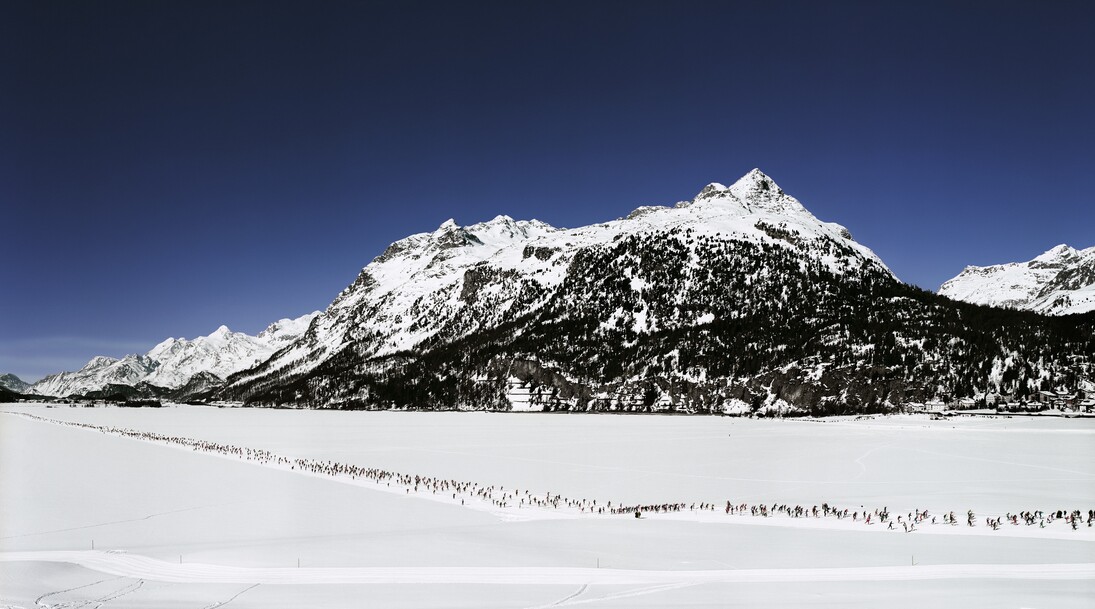 Engadin I, 1995, inkjet-print, 81 ½ x 140 ¼ inches (207 x 356 cm)
