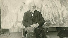 Paul Cézanne, nel suo studio a Les Lauves, 1904