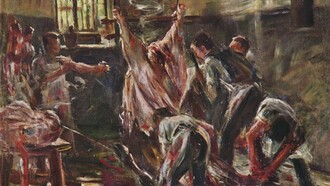 «En el matadero» (1893), Lovis Corinth