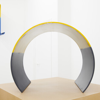 Robin Footitt, Gum Strip (c), flexed 2-colour anodised aluminium, 2014