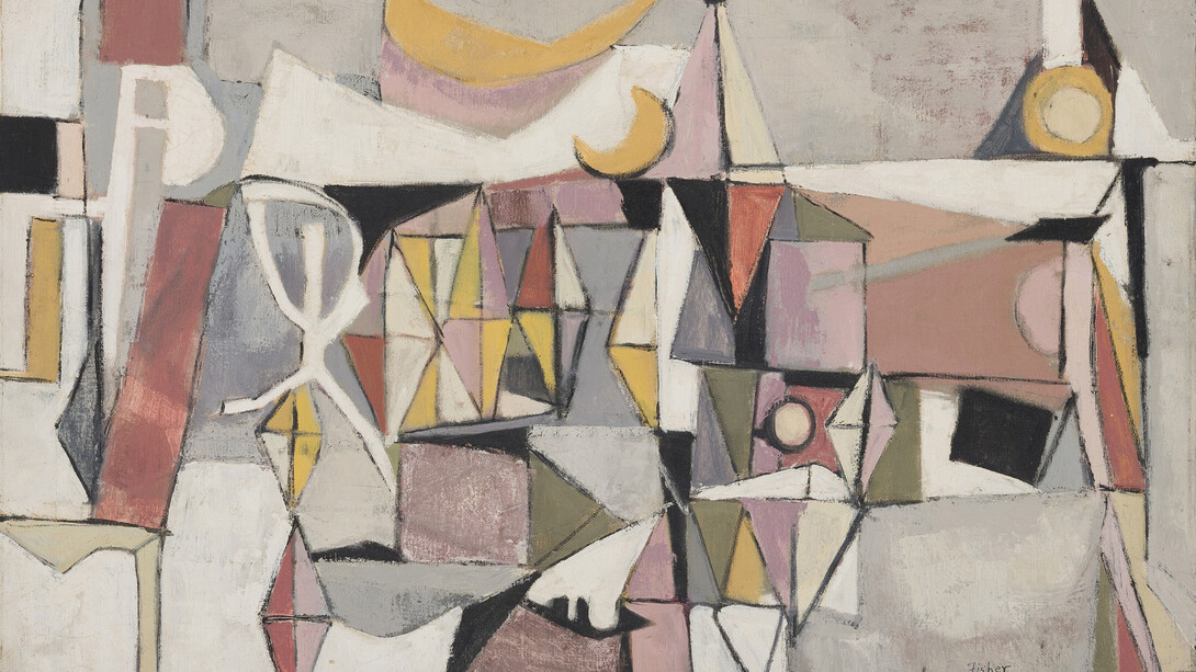 Ethel Fisher, Carnival, 1954. Courtesy of LewAllen Galleries