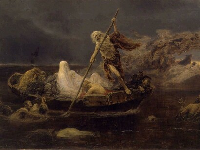 José Benlliure y Gil. "La Barca di Caronte2