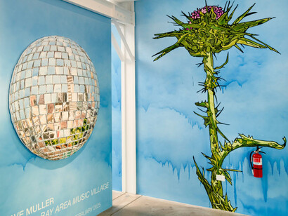 Dave Muller, Bay Area music village, exhibition view. Courtesy of Anthony Meier Gallery