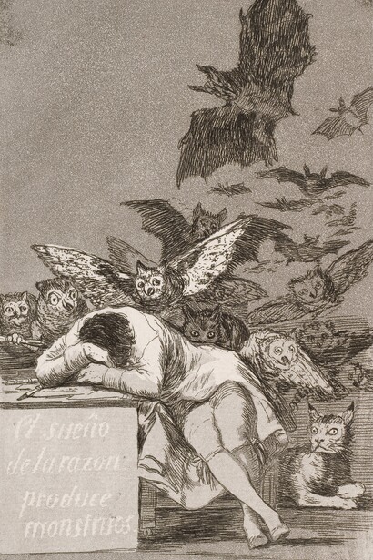 'El sueño de la razón produce monstruos', Goya: «Caprichos» (1799)