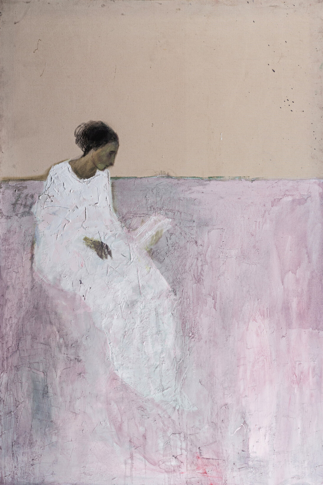 Angelo Bordiga, Senza titolo, olio su tela, 2014, 150 x 100 cm