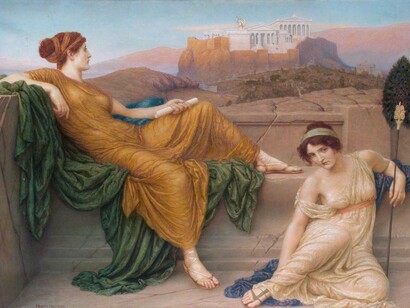 Aspasia vista por por Henry Holiday (1839-1927)