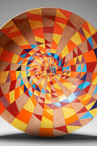 Caroline Cole - Spiralling Yellow Prime Numbers Bowl