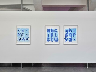 Verschiedene künstler, Words, ausstellungsansicht. Mit freundlicher genehmigung der Edition VFO