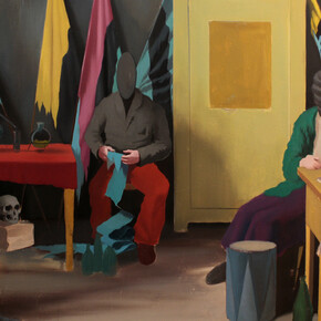 Mihael Milunovic, The Cell, 2018, oil on canvas, 140 X 210 cm. Courtesy of AD gallery