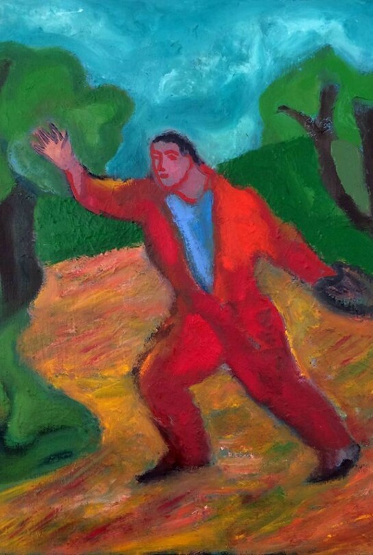 Sandro Chia, Inspiration Run, 2014, oil on canvas, 50 x 40 cm