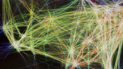 Aaron Koblin. Flight Patterns (Patrones de vuelo). 2006