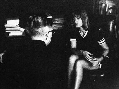 Alice Schwarzer, Emma Gründerin und Herausgeberin im Gespräch mit Jean-Paul Sartre (1973)