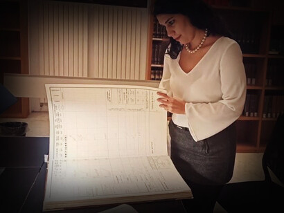 Javiera Tapia Varas en el Conservatorio Giuseppe Verdi en Milán, Italia. Registro de estudios del compositor Ortiz de Zárate 