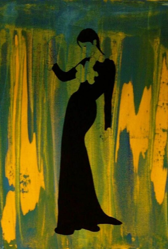 Ann-Greth Hilding, Forest, Acrylic on Canvas, 22" x 18"