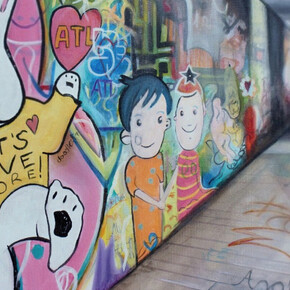 Walking the ATL. Courtesy of Brickworks Gallery