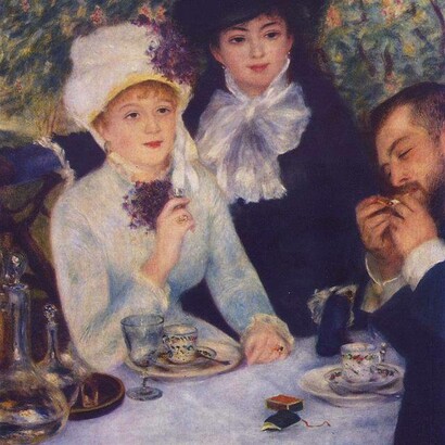 Pierre-Auguste Renoir, Dopo il pranzo, 1879, olio su tela