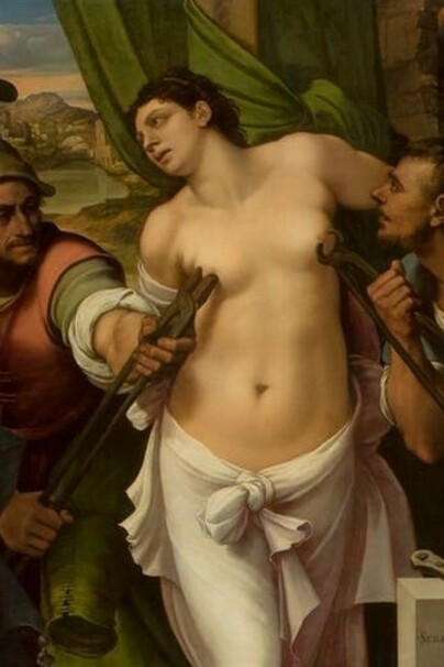 Sebastiano del Piombo, Martirio di Sant'Agata, particolare