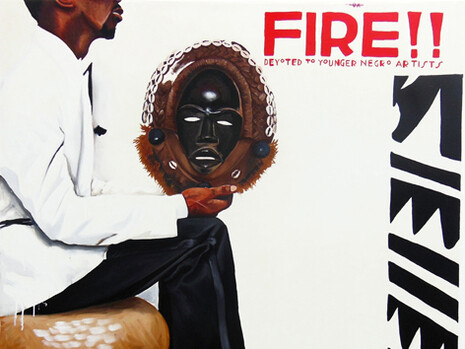 Fahamu Pecou, Return to my native, 2012, Acrylic on canvas, 153 x 132 cm