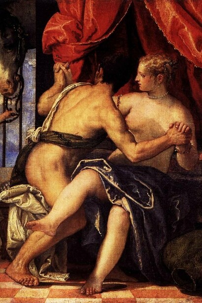 "Marte, Venere con Cupido e un cavallo", Paolo Veronese, olio su tela, 1570 circa. Galleria Sabauda di Torino