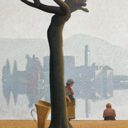 Antonio Calderara, L'Isola di San Giulio, 1935. Courtesy of MASI Lugano